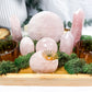 Rose Quartz Altar | Tarot Card Holder, Double Tealight, Incense Holder, and Crystal Display