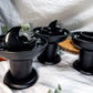 Obsidian Tealight Holder | Protection Altar Bowl | Warding & Energy Shield