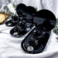 The Quiet Eye: Black Metal Mini Altar Set with Scrying Mirror, Obsidian Sphere, and Onyx Moon for Shadow Work and Protection Rituals