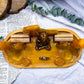 Golden Healer & Orange Calcite Crystal Altar | Double Tarot, Double Chime, Incense & Tealight Meditation Altar