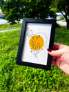 Creativity + Joy Art | 4x6 Framed Original Botanical Drawing