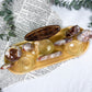 Growth & Renewal Bamboo Tray | Flower Agate Slab with Towers, Sphere, Moon & Triple Tealight Altar