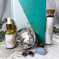 Aquarius Zodiac Kit | Air Sign Gift Set with Candle, Tea, Oil, Crystals, Oracle Book & Zodiac Necklace