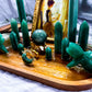 Green Aventurine Crystal Altar with Picture Frame | Double Tealight Holder & Photo Display