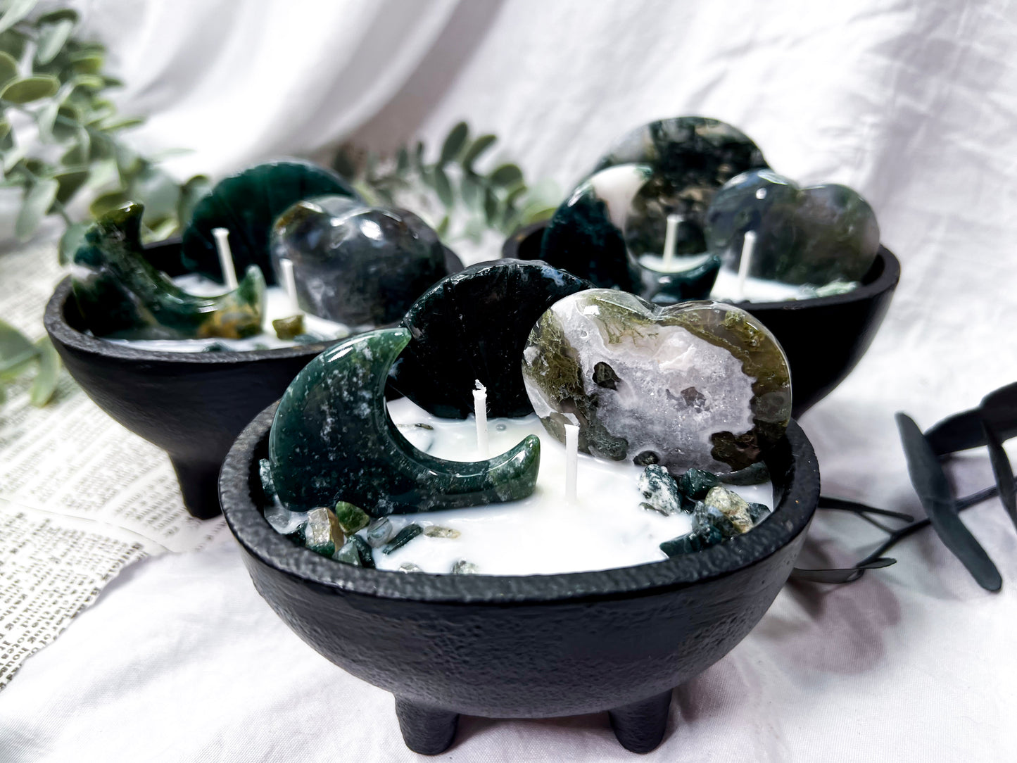 Mossy Reflections | Medium Cauldron Candle