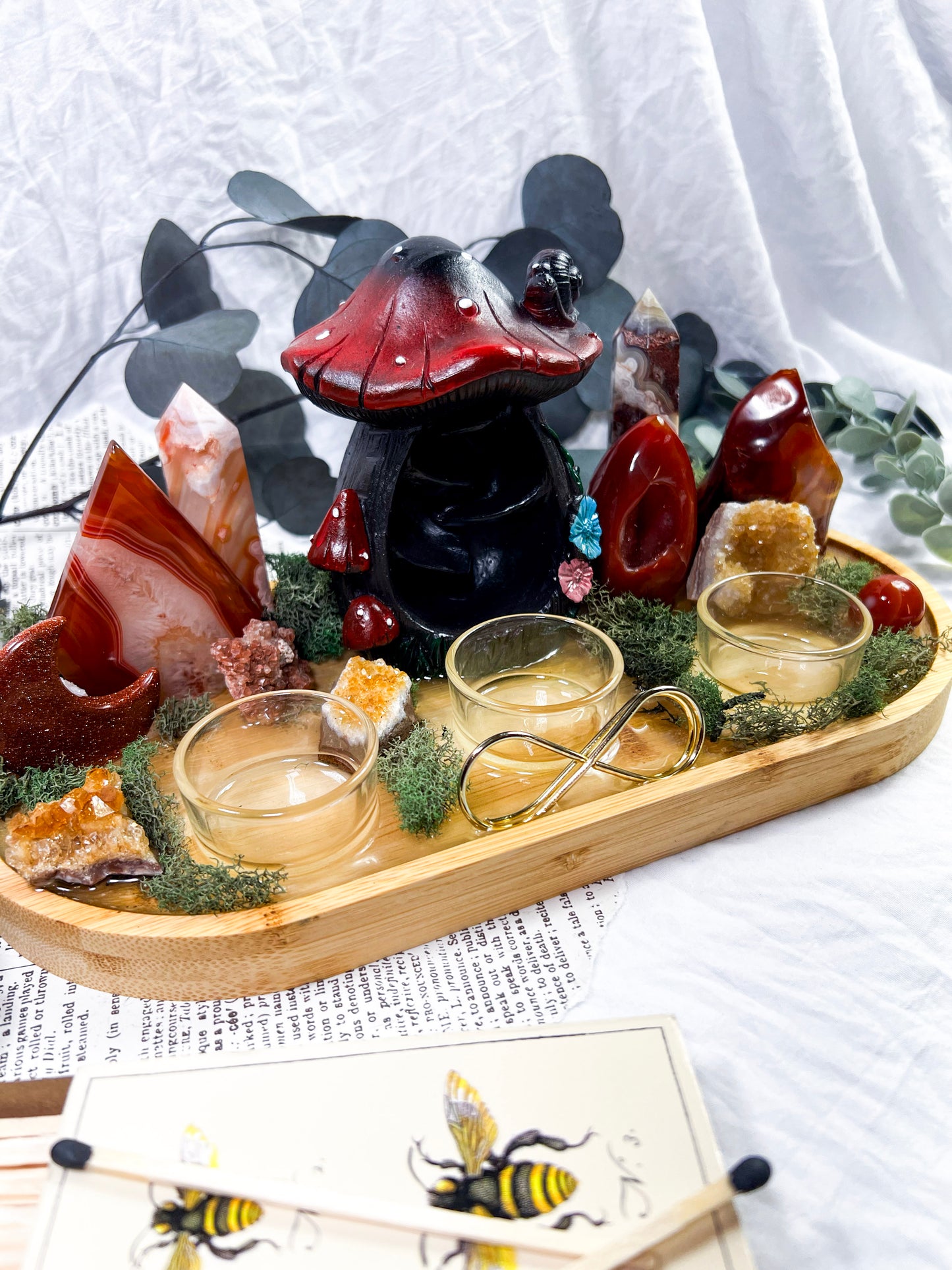 Carnelian Fairy Garden | Custom Made Altar