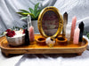 One of a Kind Rose Quartz Altar | Picture Frame, Bowl Candle, Double Tealight & Incense Holder