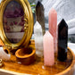 One of a Kind Rose Quartz Altar | Picture Frame, Bowl Candle, Double Tealight & Incense Holder