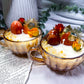 Aura Brown Teacup Intention Candle | Citrine, Carnelian & Lemongrass Prosperity Candle