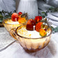 Aura Brown Teacup Intention Candle | Citrine, Carnelian & Lemongrass Prosperity Candle