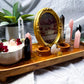 One of a Kind Rose Quartz Altar | Picture Frame, Bowl Candle, Double Tealight & Incense Holder