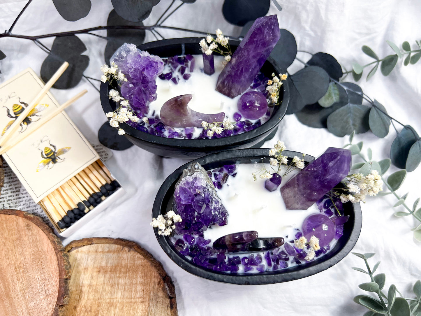 Glistening Garden | Large Cauldron Candle