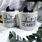 Celestial Clarity Candle for Focus Intuition and Calm Insight | Sea Minerals Beachwood Lapis Crystal Candle