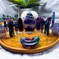 Fluorite Crystal Altar | Detachable Oil Burner, Four Tealights & Incense Holder