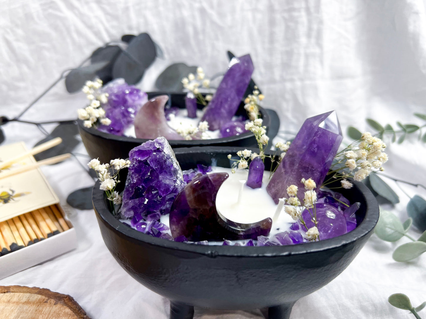 Glistening Garden | Large Cauldron Candle