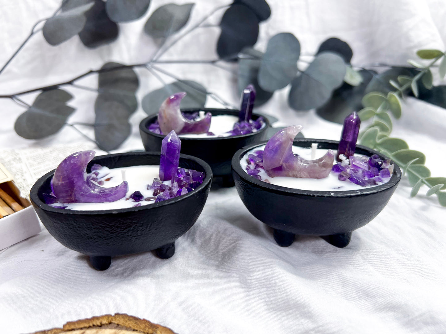 Amethyst Moons | Small Cauldron Candle