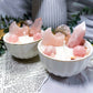 Rose Quartz Crystal Teacup Candle | Self Love Candle with Rose Quartz, Clear Quartz & Floral Soy Wax Candle