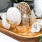 Clear Quartz Altar | Crystal Grid, Towers, Moon, and Modular Tealight or Chime Holder Options