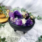Amethyst Cloak | Amethyst Cauldron Candle | Protection, Calm, Spiritual Support