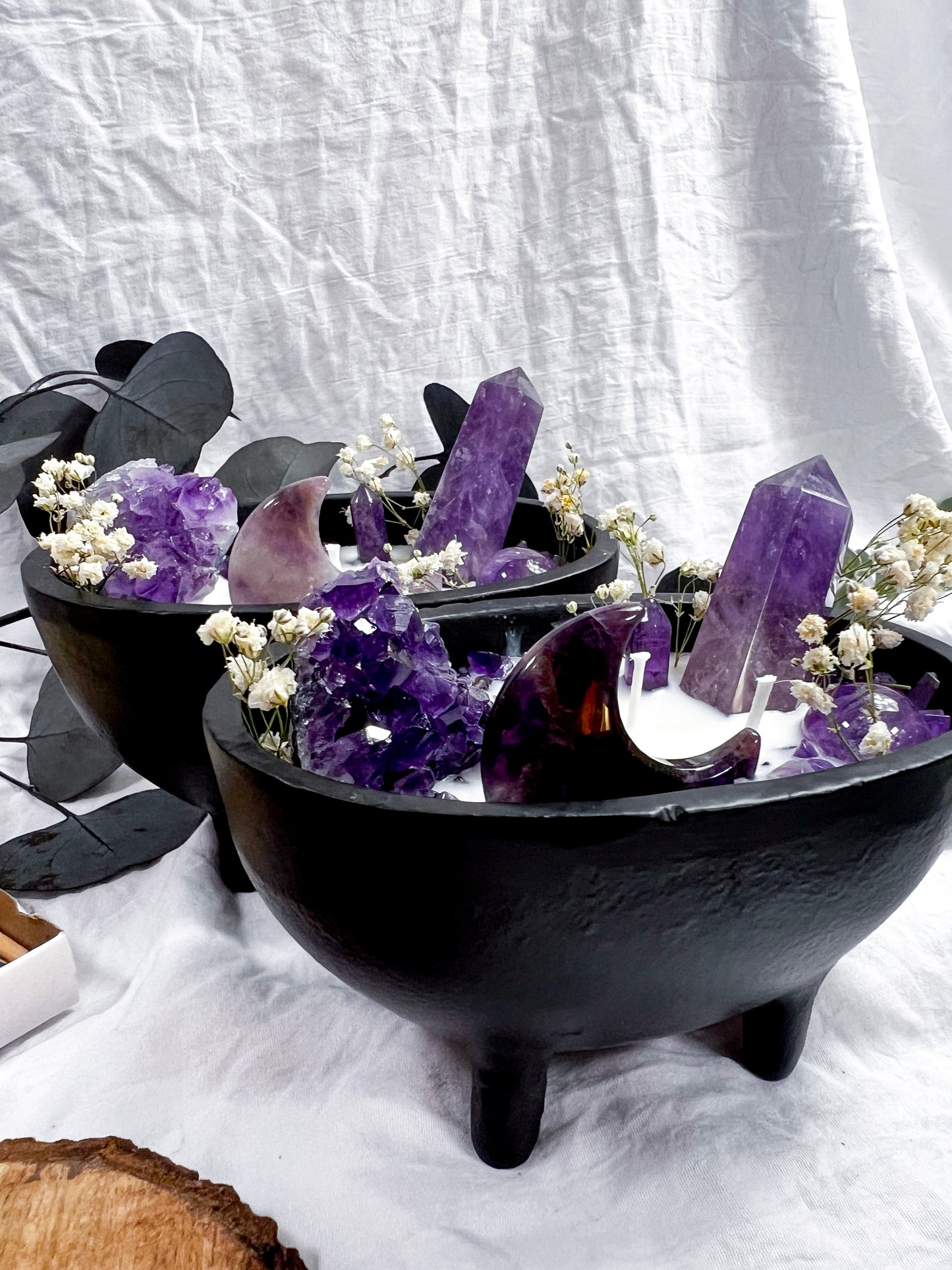 Glistening Garden | Large Cauldron Candle