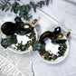 Labradorite Crystal Teacup Candle | Protection Candle with Labradorite Palm Stone, Moon & Goddess