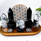 Altar Noche Lunar | Crystal Altar for Protection & Lunar Energy