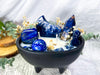 Lapis Light | Lapis Lazuli Cauldron Candle | Truth, Wisdom, Communication