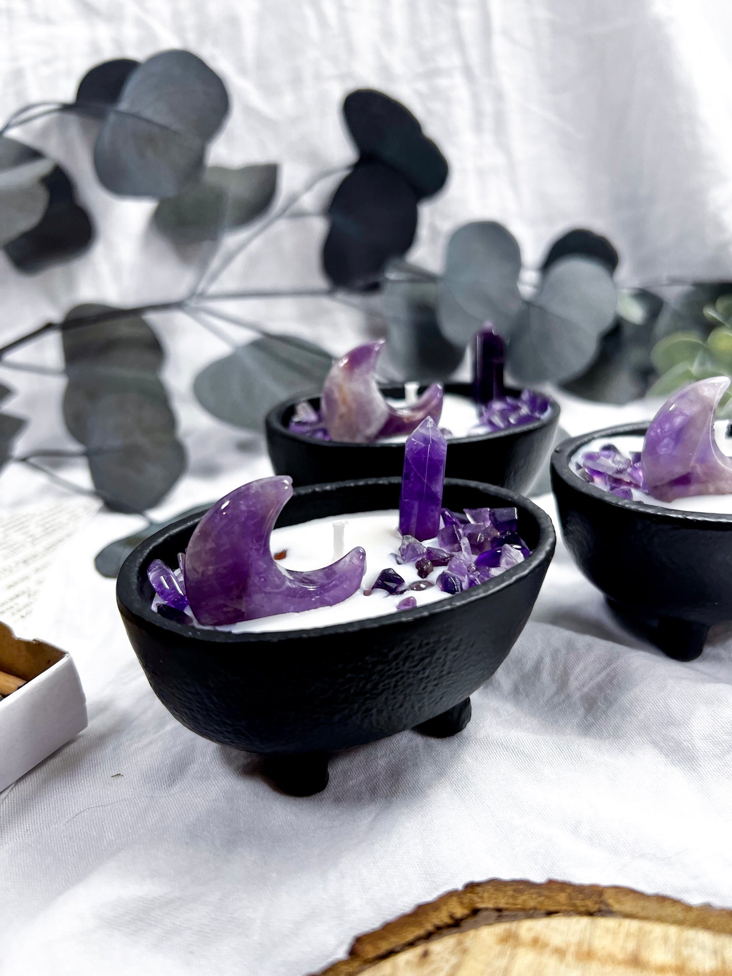 Amethyst Moons | Small Cauldron Candle