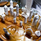 Howlite Crystal Altar | Chakra Incense Holder, Triple Tealight, Double Chime & Mini Flower Vases