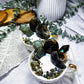Labradorite Crystal Teacup Candle | Protection Candle with Labradorite Palm Stone, Moon & Goddess