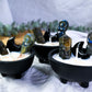 Veil Flame Cauldron Candle | Labradorite Ritual Candle for Intuition, Protection & Spiritual Clarity