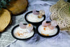 Blooming Heart Cauldron Candle | Rose Quartz & Flower Agate Ritual Candle for Love, Growth & Renewal