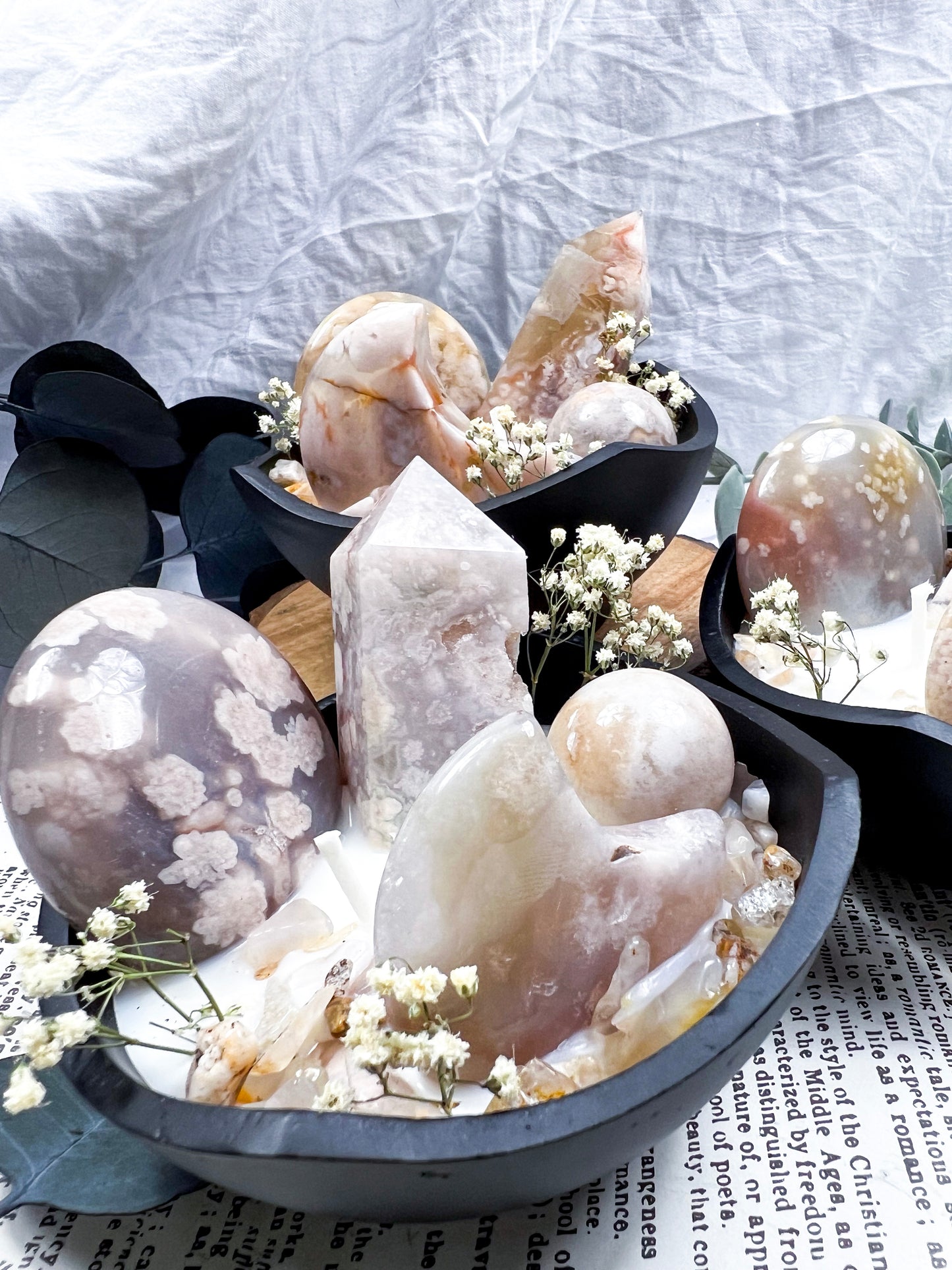 Flower Agate Bowl | Cast Iron Candle