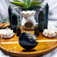 Labradorite Lotus Altar | Detachable Lotus Oil Burner, Lotus Tealight Holders, Flower Vases & Crystal Display