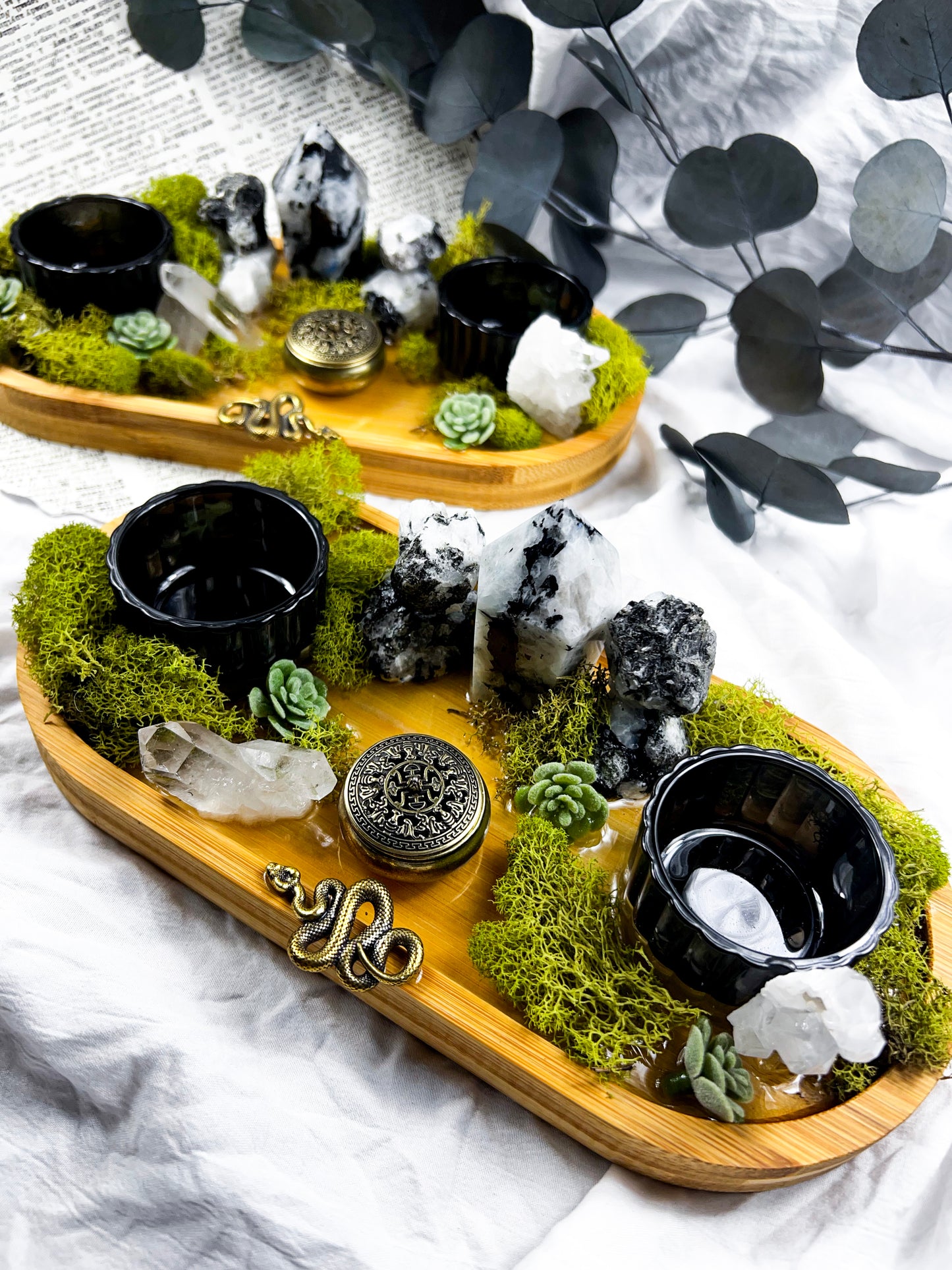 The Mystic Tray | Incense + Candle Holder