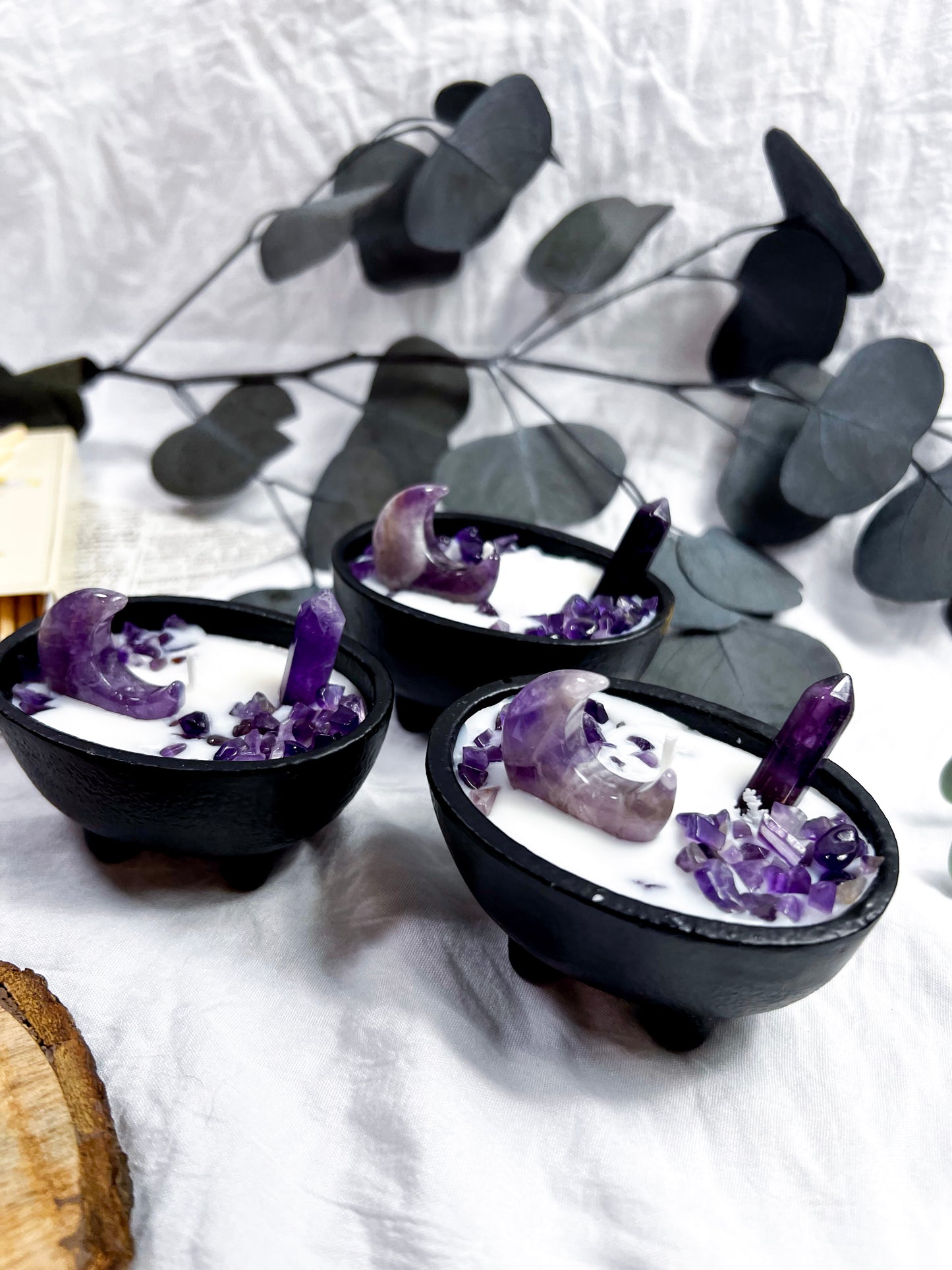 Amethyst Moons | Small Cauldron Candle