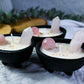 Soft Heart Cauldron Candle | Rose Quartz Ritual Candle for Self-Love, Healing & Softness