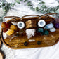 Queer Sanctuary: Rainbow Crystal Pride Altar Set with Towers, Spheres, Candle Holders, and Tarot Stand for Identity and Joyful Spellwork