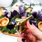 Amethyst Altar Tray | Acacia Wood with Tealight Holder, Incense Holder, Druzy Clusters, and Crystal Display