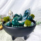 Moss Fields | Moss Agate Cauldron Candle | Grounding, Growth, Stability