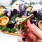 Amethyst Altar Tray | Acacia Wood with Tealight Holder, Incense Holder, Druzy Clusters, and Crystal Display