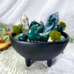 Moss Fields | Moss Agate Cauldron Candle | Grounding, Growth, Stability