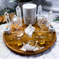 Clear Quartz Moon Phase Altar | Detachable Oil Burner, Three Tealights, Four Chime Holders & Incense Holder