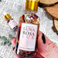 Luna Rosa Lux Oil | Glamour and Nourishing Body Oil with Rose Quartz, Rose Petals and Hibiscus | Bohemian Rose and Golden Hour Scent