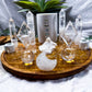 Clear Quartz Moon Phase Altar | Detachable Oil Burner, Three Tealights, Four Chime Holders & Incense Holder