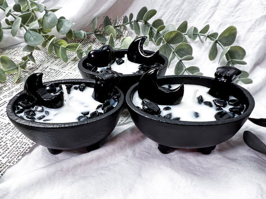 Obsidian Ember | Small Cauldron Candle