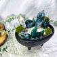 Moss Fields | Moss Agate Cauldron Candle | Grounding, Growth, Stability