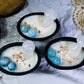 Clear Tide Cauldron Candle | Aquamarine & Clear Quartz Ritual Candle for Calm, Clarity & Emotional Healing