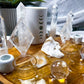 Clear Quartz Moon Phase Altar | Detachable Oil Burner, Three Tealights, Four Chime Holders & Incense Holder