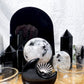 Intuition & Protection Bamboo Tray | Moonstone & Obsidian Altar with Scrying Mirror & Triple Goddess Tile